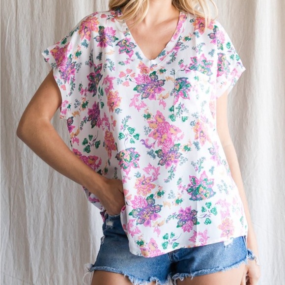 JODIFL | Tops | Plus Floral Top | Poshmark